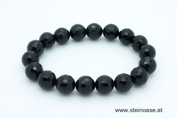 Armband Onyx facettiert 10mm